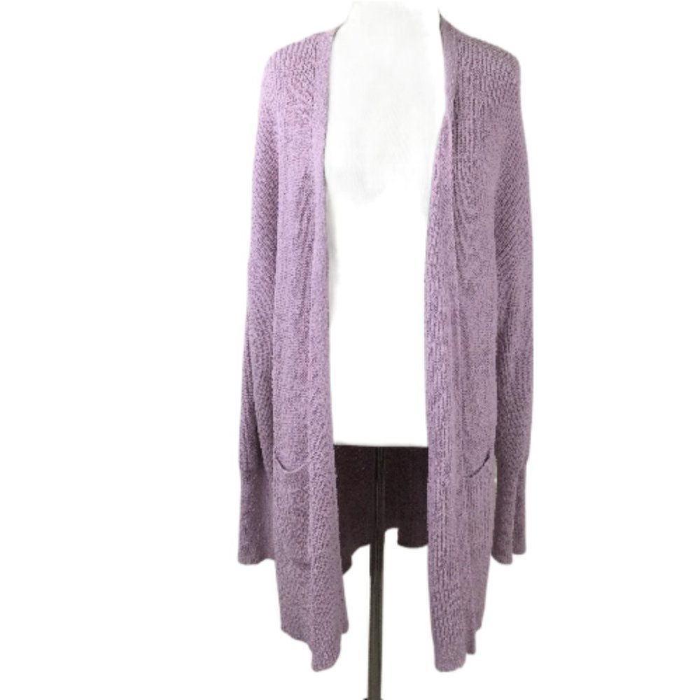 Rachel Zoe Lavender Open-Front Cardigan